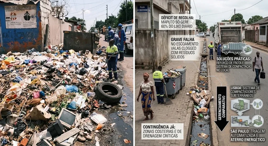 Entenda por que a gestão do lixo em Maputo falhou e como resolver o problema